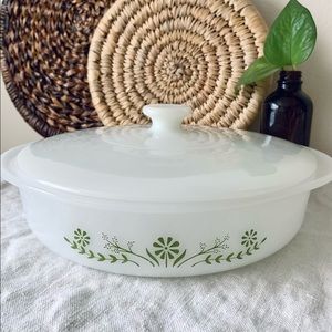 Vintage milk glass bakeware